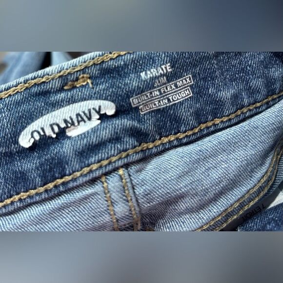 Kids Jeans EPC Old Navy Adjustable Waistband Distressed Size 7 Slim - Picture 4 of 5